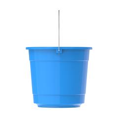 Cosmoplast EX Round Plastic Bucket W/Steel Handle (5 L, Light Blue)