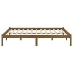 vidaXL Bed Frame Honey Brown Solid Wood Pine 120x200 cm