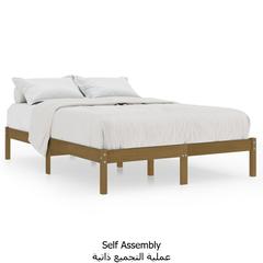 vidaXL Bed Frame Honey Brown Solid Wood Pine 120x200 cm
