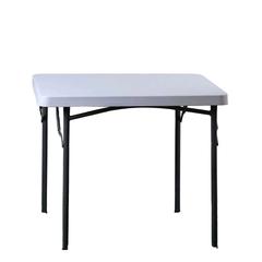 Danube Home Steel Square Folding Table (88 x 5.5 x 88.5 cm)