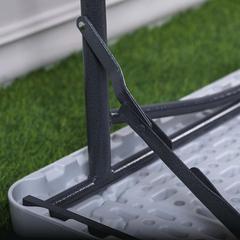 Danube Home Steel Square Folding Table (88 x 5.5 x 88.5 cm)