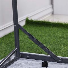 Danube Home Steel Square Folding Table (88 x 5.5 x 88.5 cm)