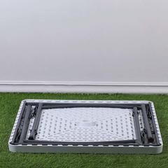 Danube Home Steel Square Folding Table (88 x 5.5 x 88.5 cm)