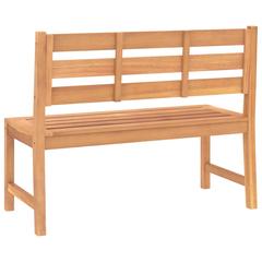 1-Seater Teak Wood Garden Bench vidaXL