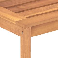 1-Seater Teak Wood Garden Bench vidaXL