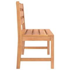 1-Seater Teak Wood Garden Bench vidaXL