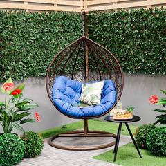 Archi Single Seater Rattan Swing Chair W/Cushion Danube Home