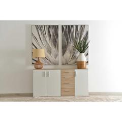 Pan Emirates Ojas Panel Board 3-door Sideboard (160 x 35 x 82 cm)