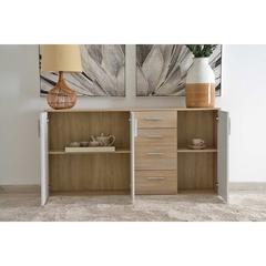 Pan Emirates Ojas Panel Board 3-door Sideboard (160 x 35 x 82 cm)