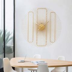 Danube Home Stolpa Metal Strip Wall Clock (80 x 4.5 x 80 cm)