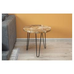 PAN Emirates Crono Solid Wood End Table (50 x 50 x 50 cm)