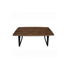 Pan Emirates Garrat New 6 Seater Dining Table Solid Wood (Brown & Black)