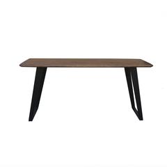 Pan Emirates Garrat New 6 Seater Dining Table Solid Wood (Brown & Black)