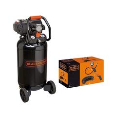 Black + Decker Air Compressor W/50 L Vertical Tank & Air Tools Kit (145 PSI, 230 V)