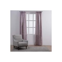Pan Emirates Aerin 2 Piece Jacquard Curtain Set (130 x 240 cm, Lavender)