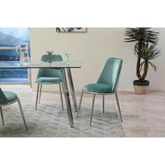 Pan Emirates Amador Velvet & Metal Dining Chair W/Low Back (45 x 57 x 86 cm)