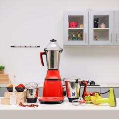 Olsenmark 3-In-1 Mixer Grinder W/Hand Blender, OMSB2400 (750 W)