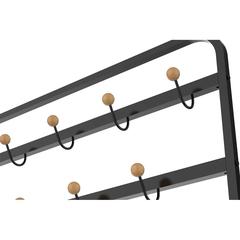 Pan Emirates Surrey Shoe Rack For 7 Pairs With Bench & Hanger (Natural & Black)