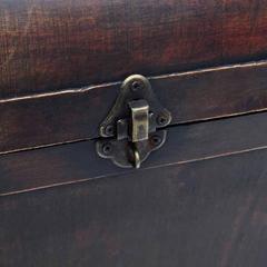 vidaXL Treasure Chest Wood Brown 90x51x42 cm