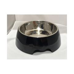 Nutra Pet Melamine Round Bowl (Black, 27 x 9 cm, 1400 ml)