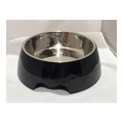 Nutra Pet Melamine Round Bowl (Black, 27 x 9 cm, 1400 ml)