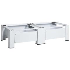 vidaXL Double Washing & Drying Machine Pedestal W/Drawers (127 x 54.5 x 32.5 cm)
