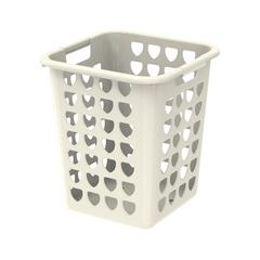 Cosmoplast Square Plastic Laundry Bin (33 L, Off White)
