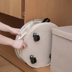 Danube Home Oliver Polyester Laundry Hamper W/4-Wheels (39 x 59 cm)