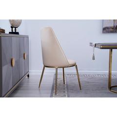 Pan Emirates Amador Velvet & Metal Dining Chair W/High Back (54 x 60 x 100 cm)