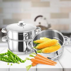 Vinod Stainless Steel 3-Tier Steamer (20 cm)