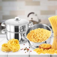 Vinod Stainless Steel 3-Tier Steamer (20 cm)
