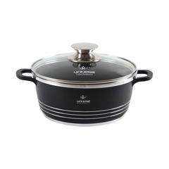 Life Smile Shallow Cookware Pot W/Lid (24 cm)