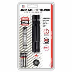 Maglite Multi-Mode 3-Cell AAA LED Flashlight, XL200-S3016 (Black, 230 Lumen)
