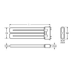 Osram Dulux F G10 Pin CFL Bulb (24 W, Warm White)