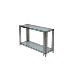 Pan Emirates Pyrus Console Table Glass (Silver)