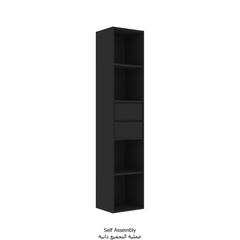 vidaXL Engineered Wood Book Cabinet (36 x 30 x 171 cm, Black)