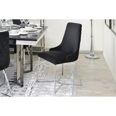 Pan Emirates Ordient Velvet & Metal Dining Chair (49 x 65 x 93 cm)