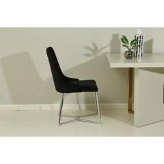 Pan Emirates Ordient Velvet & Metal Dining Chair (49 x 65 x 93 cm)