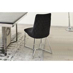Pan Emirates Ordient Velvet & Metal Dining Chair (49 x 65 x 93 cm)