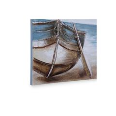 Pan Emirates Offshore Boat Canvas Art (60 x 3 x 60 cm, Blue)