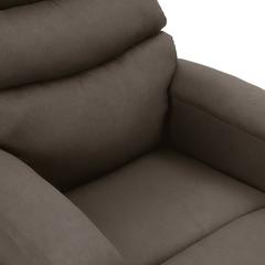 vidaXL Massage Reclining Chair Grey Faux Leather