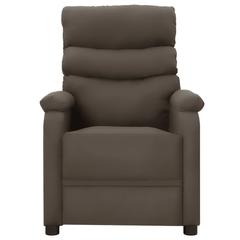 vidaXL Massage Reclining Chair Grey Faux Leather