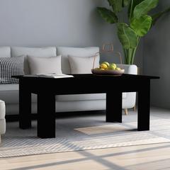 vidaXL Engineered Wood Coffee Table (100 x 60 x 42 cm, Black)