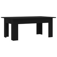 vidaXL Engineered Wood Coffee Table (100 x 60 x 42 cm, Black)