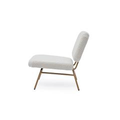 Pan Emirates Karolinska Fabric & Metal Accent Chair (64 x 41 x 76 cm)