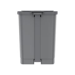 Cosmoplast Plastic Step-on Waste Bin W/Pedal (17 L, Pearl Silver)