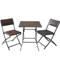 Lexa 2-Seater Metal & Plastic Foldable Balcony Set Danube Home