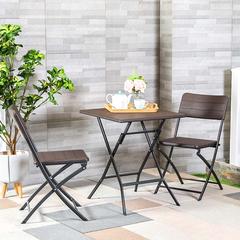 Lexa 2-Seater Metal & Plastic Foldable Balcony Set Danube Home