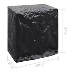 vidaXL Polyethylene Table Tennis Table Cover (160 x 55 x 182 cm)