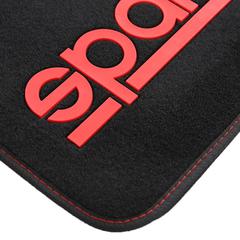 Sparco Car Mats (4 packs, Black/Red)